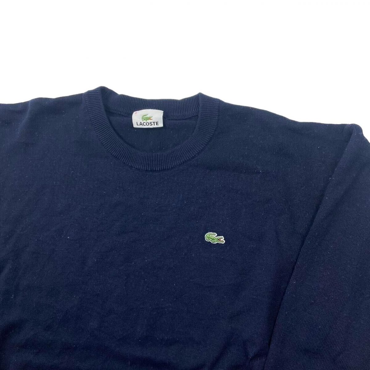 Lacoste Blue Long Sleeved Pullover Sweatshirt Size Mens XL - Image 2