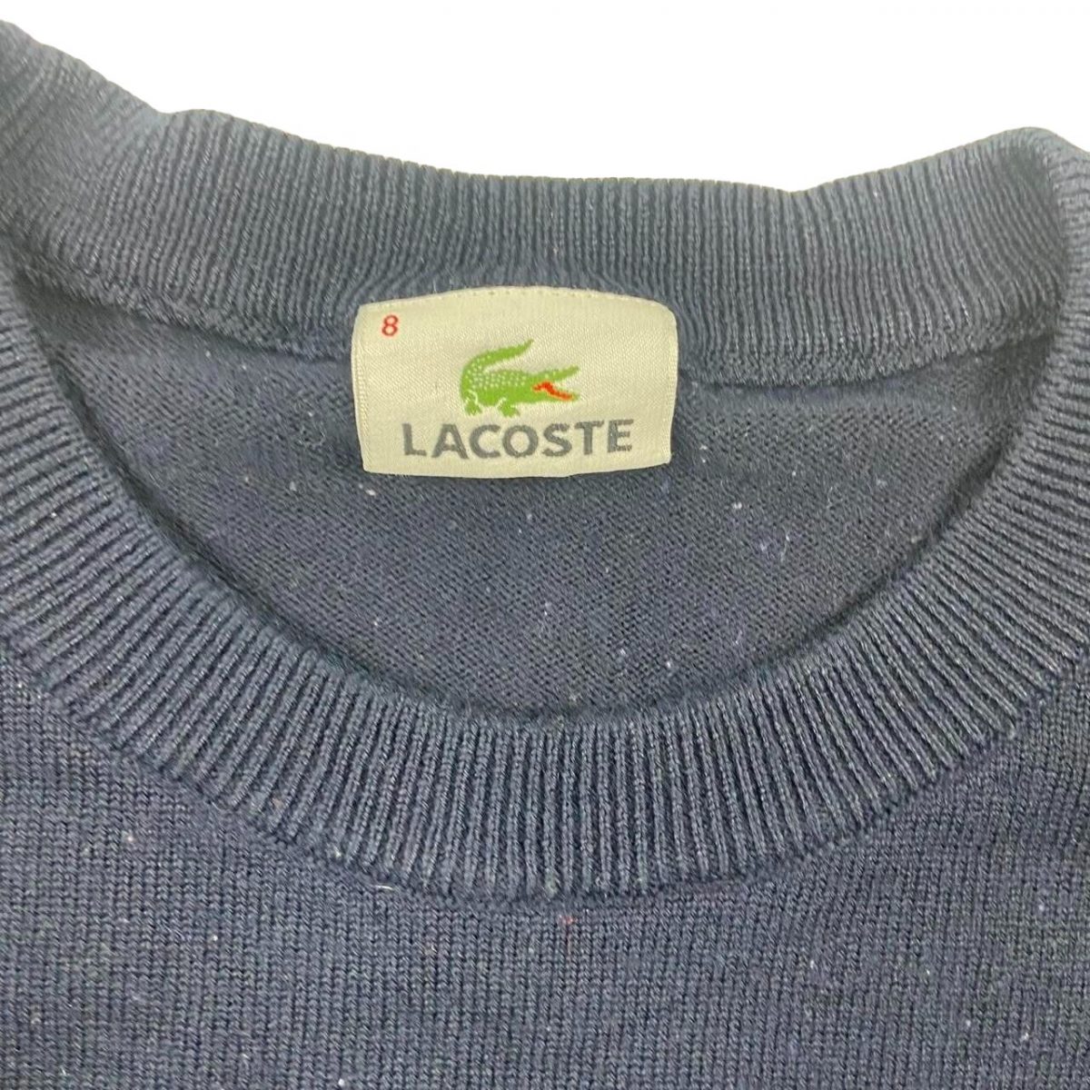 Lacoste Blue Long Sleeved Pullover Sweatshirt Size Mens XL - Image 3