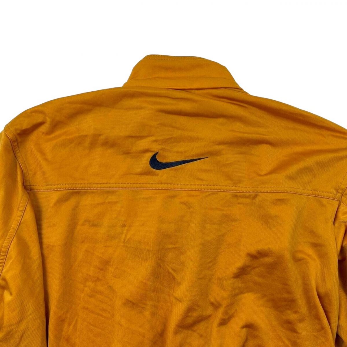 NIKE Gold Yellow Long Sleeved Full Zip Track Jacket Size Mens M - Image 3