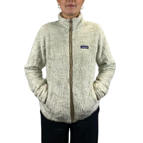 Patagonia Ivory Long Sleeved Full Zip Sweatshirt Size Womens M