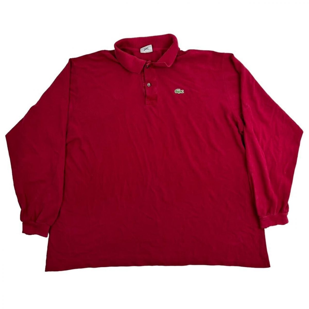 LACOSTE Red Full Sleeved Polo-Shirts Size Mens 3XL