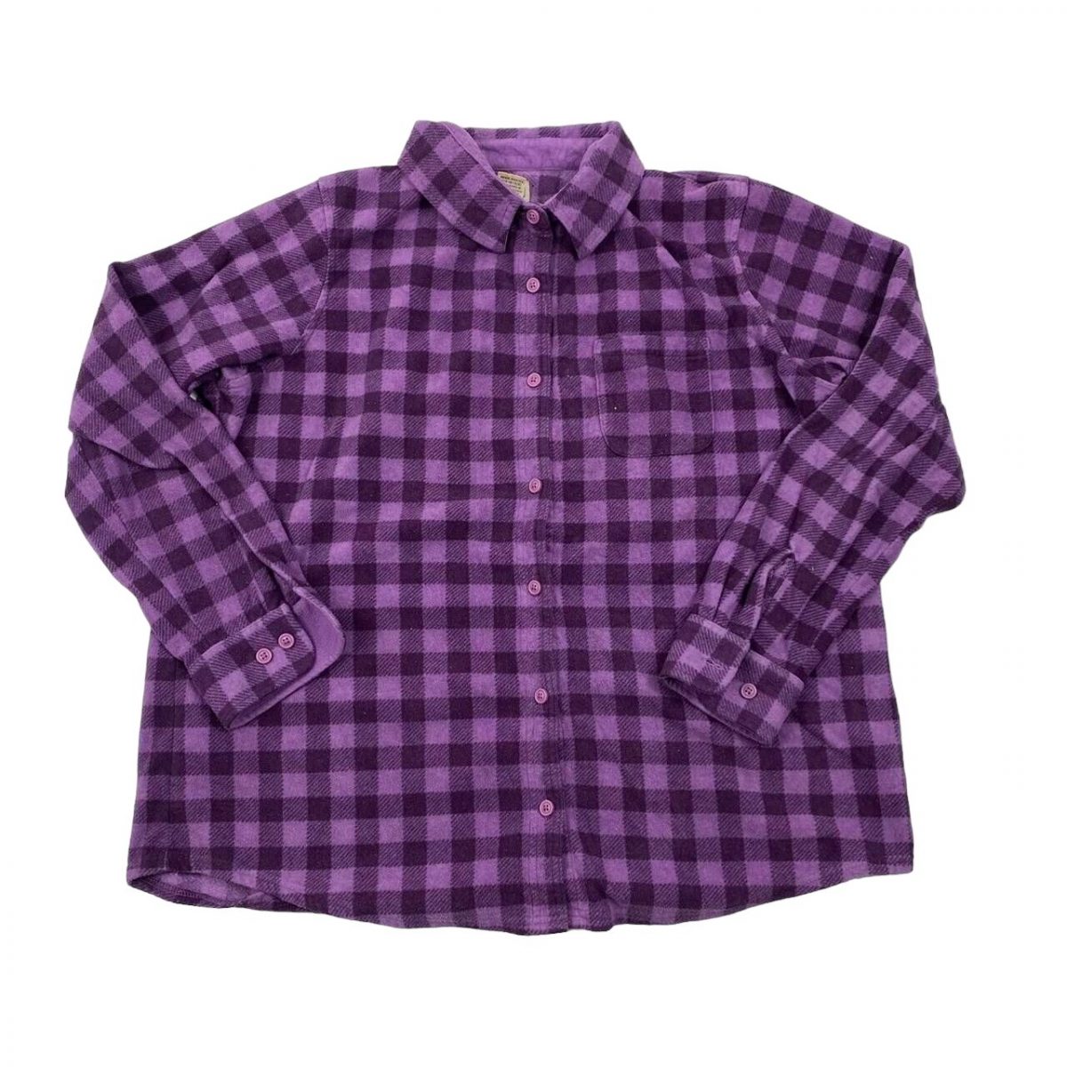 L.L.Bean Purple Long Sleeved Shirt Size Mens L