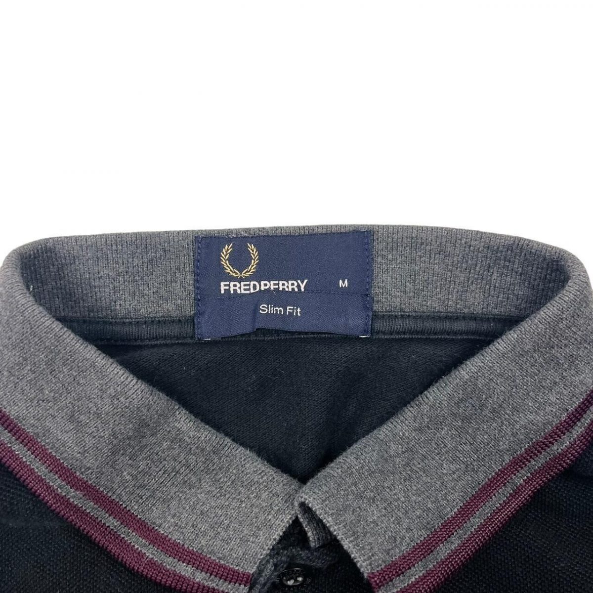 FRED PERRY Black Full Sleeved Polo-Shirts Size M - Image 3