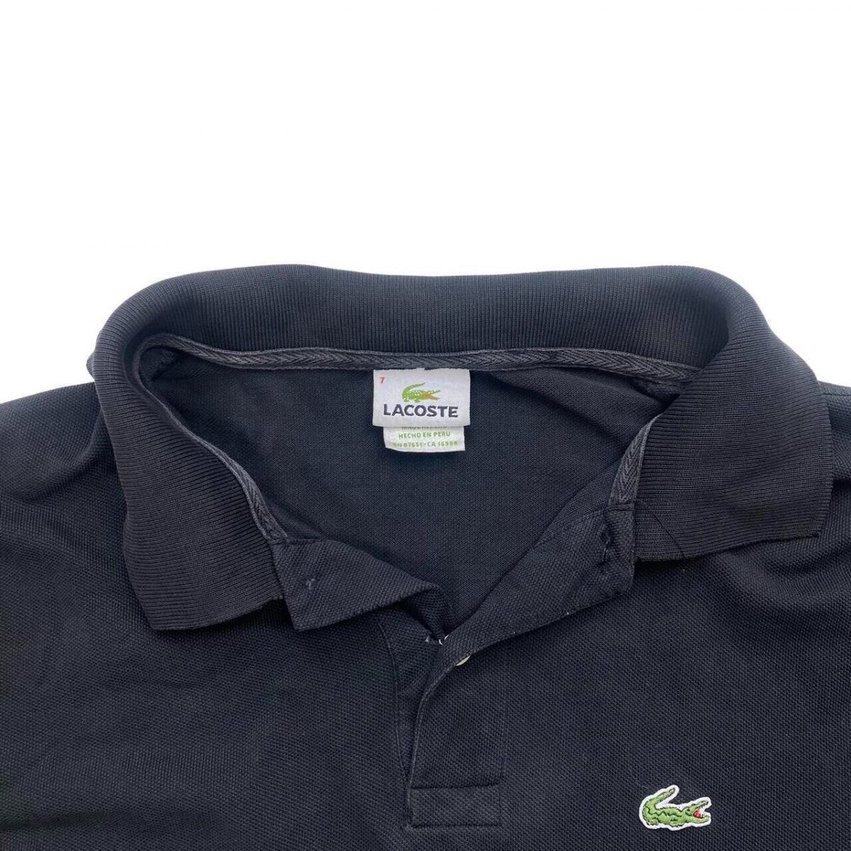LACOSTE Black Polo-shirt Size Mens M - Image 3