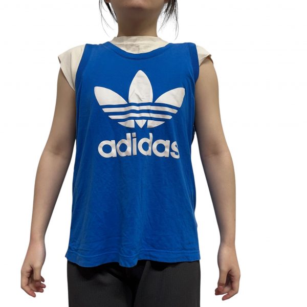 Adidas Blue Short sleeved  Vest T-shirt Mens Size M