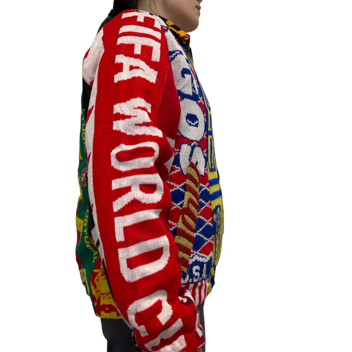 Re-worked Multi Football Scarf Jacket Premier League Champions Size Mens L - Image 3