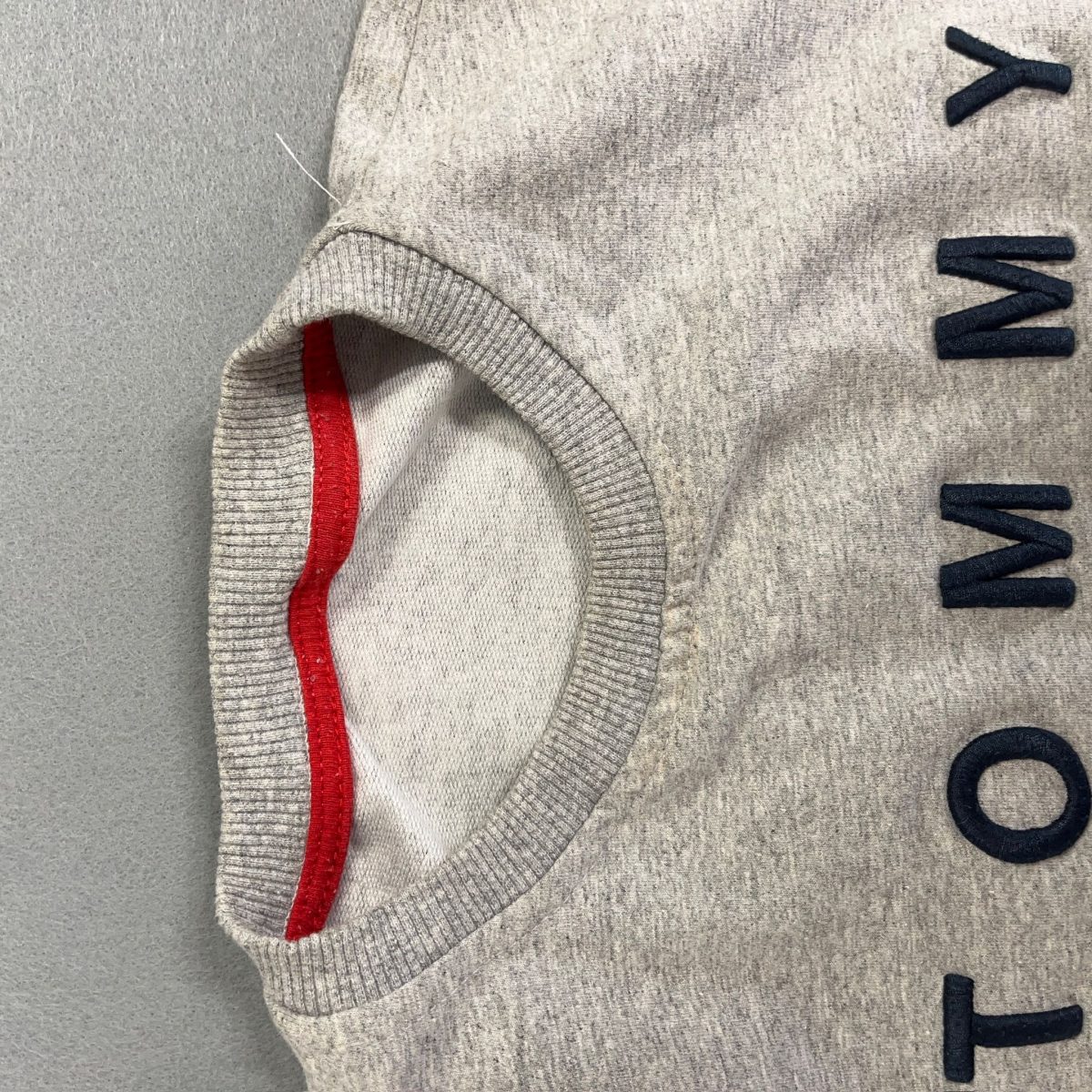 Tommy Hilfiger Grey Navy Long Sleeved Sweatshirt Mens Size S - Image 5