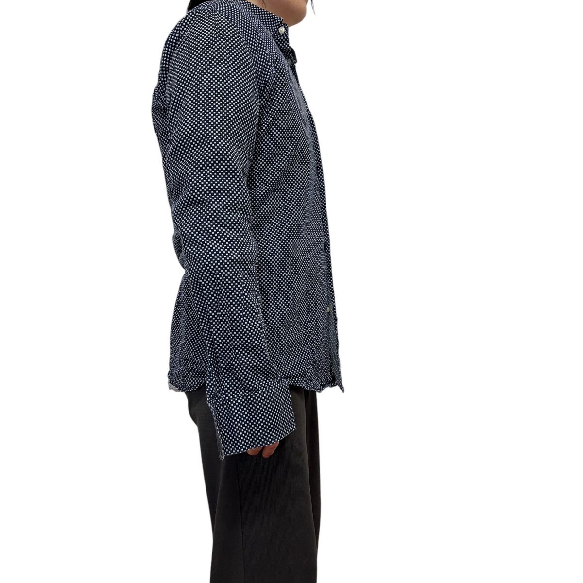 Boss Blue White Polka Dotted Long Sleeved Shirt Mens Size M - Image 3