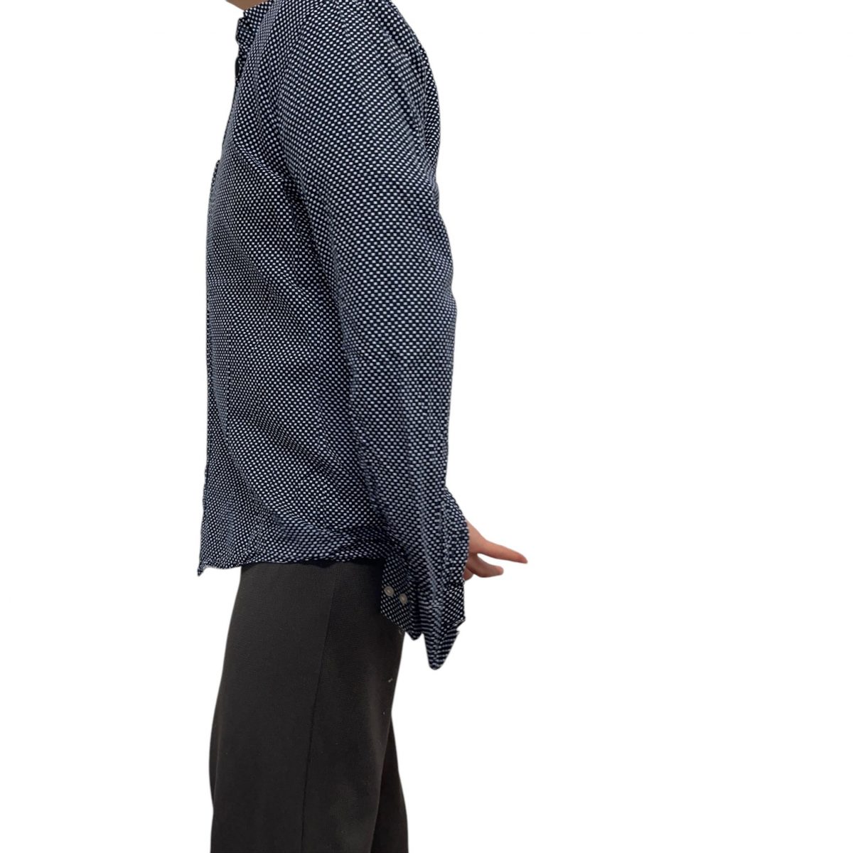 Boss Blue White Polka Dotted Long Sleeved Shirt Mens Size M - Image 2