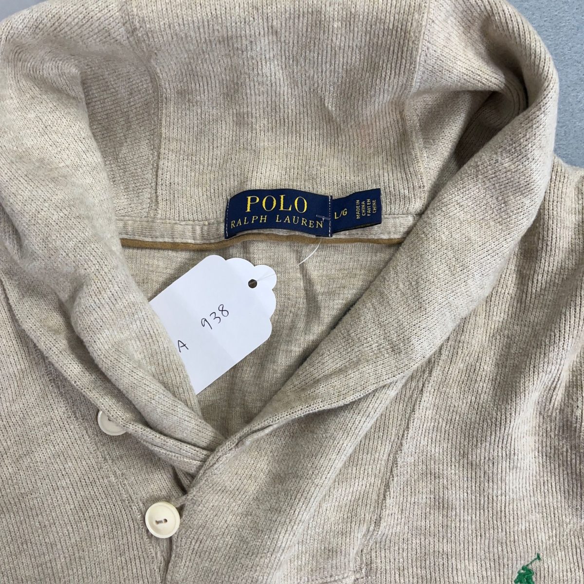 Polo Ralph Lauren Beige Long Sleeved Sweatshirt Mens Size 2XL - Image 5