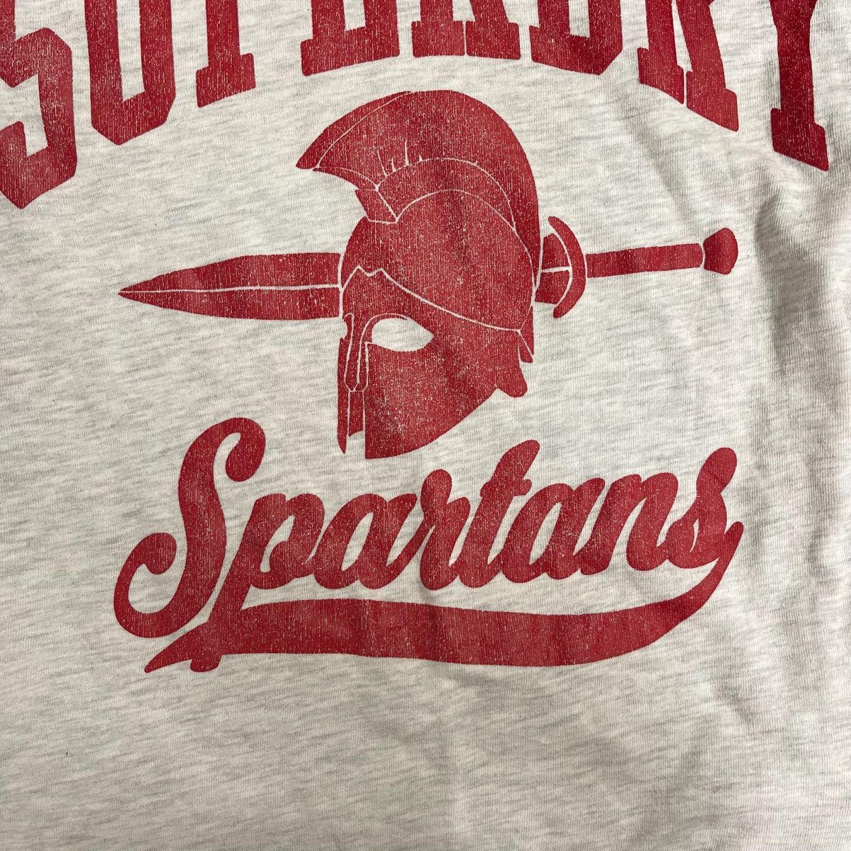 Superdry Spartans White and Red Short Sleeved T-shirt Mens Size S - Image 2