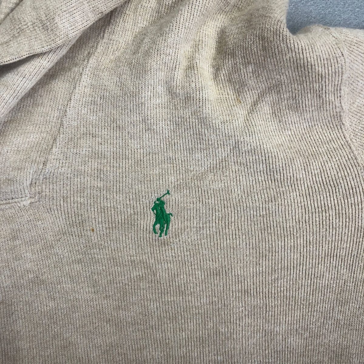 Polo Ralph Lauren Beige Long Sleeved Sweatshirt Mens Size 2XL - Image 6