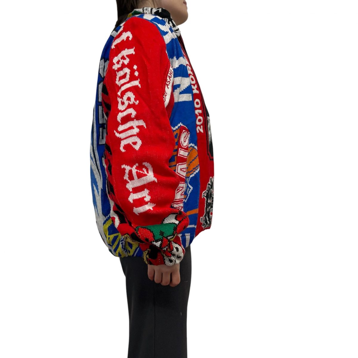 Re-worked Multi Football Scarf Jacket Premier League Champions Size Mens L - Image 3