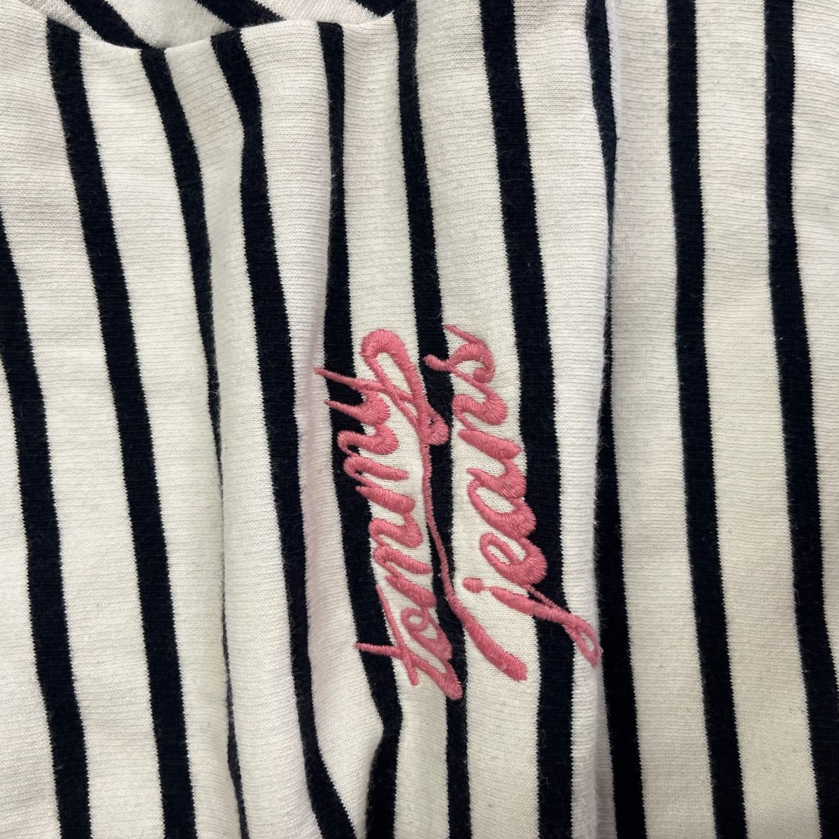 Tommy Jeans White and Black Striped Long Sleeved Jumper Mens Size L - Image 6