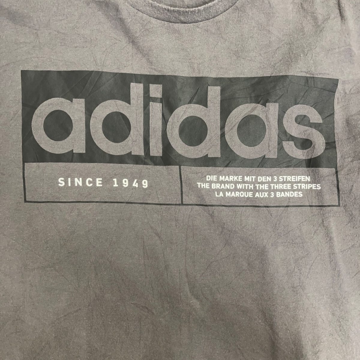 Adidas Grey Short Sleeved Mens Size L - Image 4