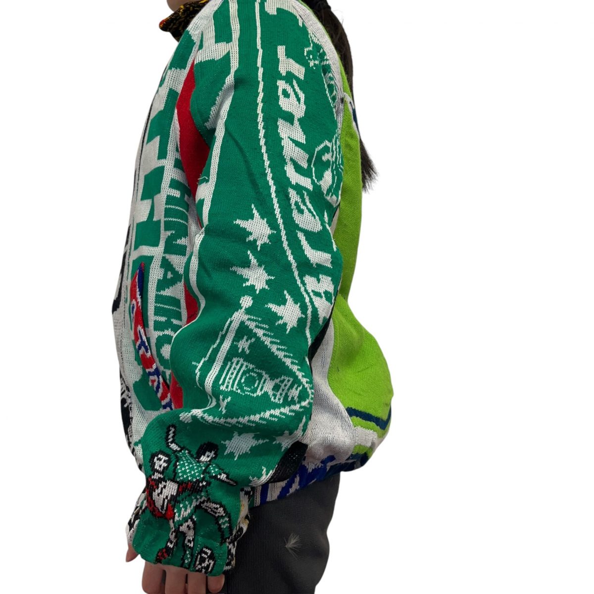 Re-worked Multi Football Scarf Jacket Premier League Champions Size Mens L - Image 2