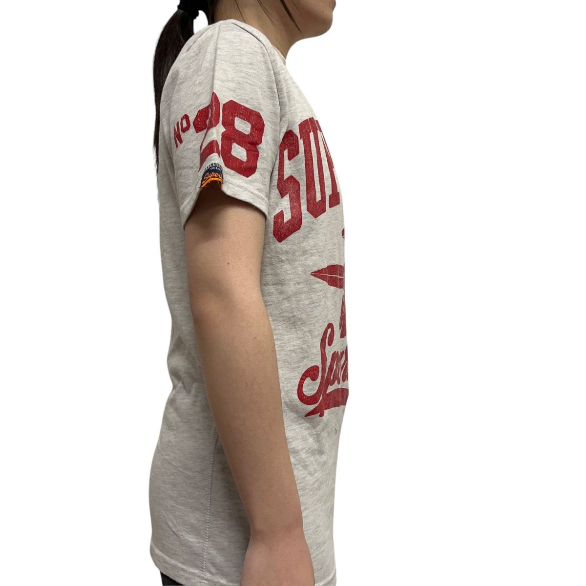 Superdry Spartans White and Red Short Sleeved T-shirt Mens Size S