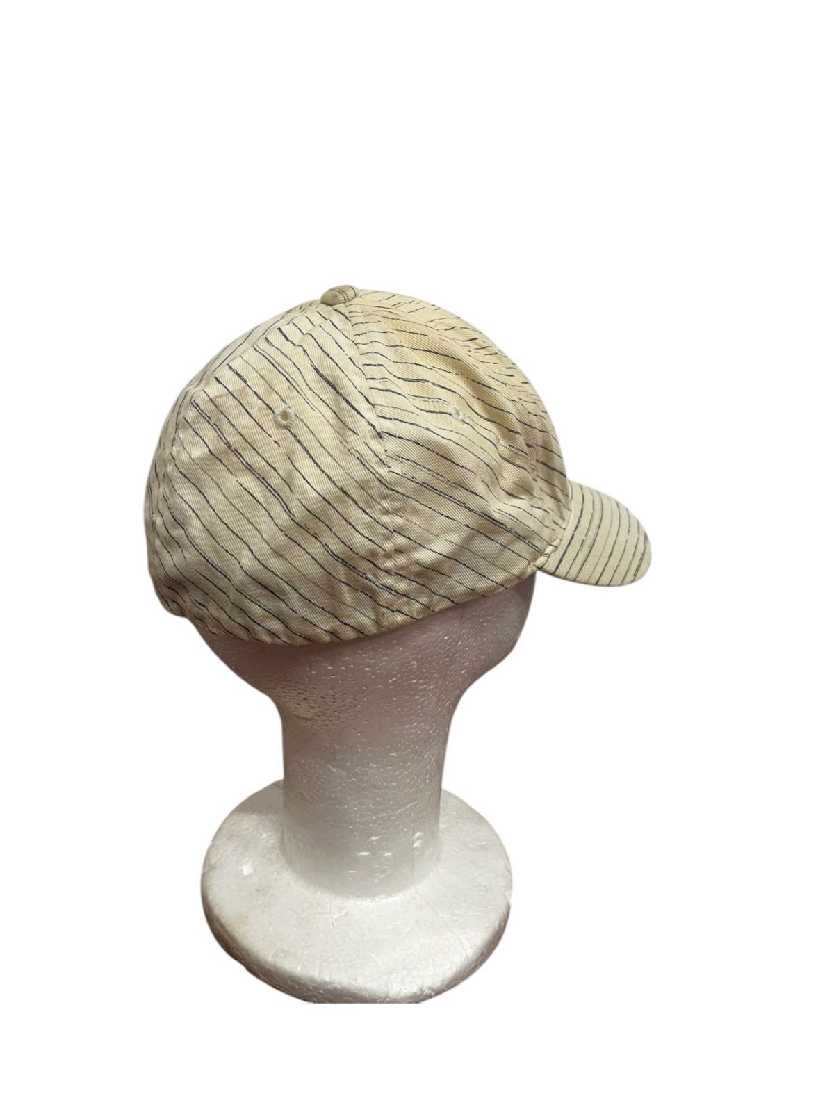 Untitled Beige Black Striped Cap Mens One Size - Image 2