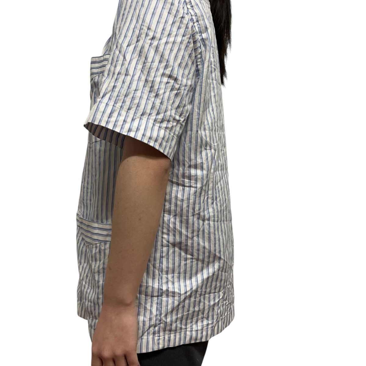 Untitled Blue and White striped T-shirt Short Sleeved Mens Size L - Image 2