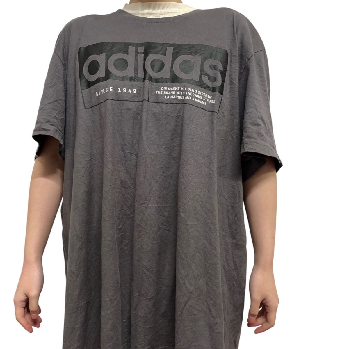Adidas Grey Short Sleeved Mens Size L