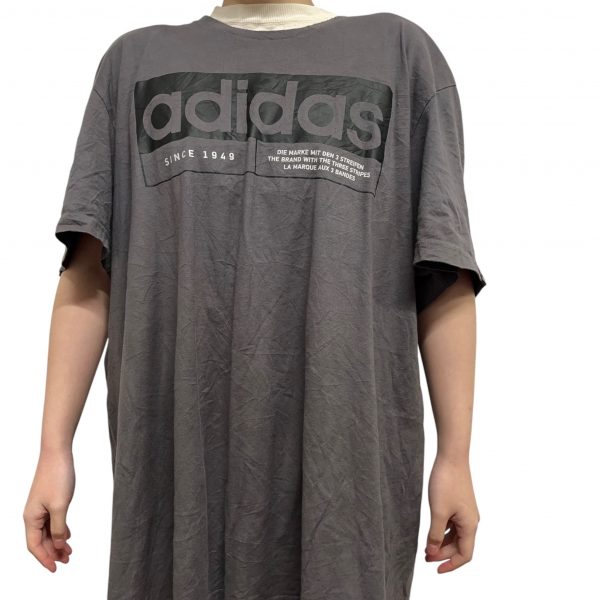 Adidas Grey Short Sleeved Mens Size L