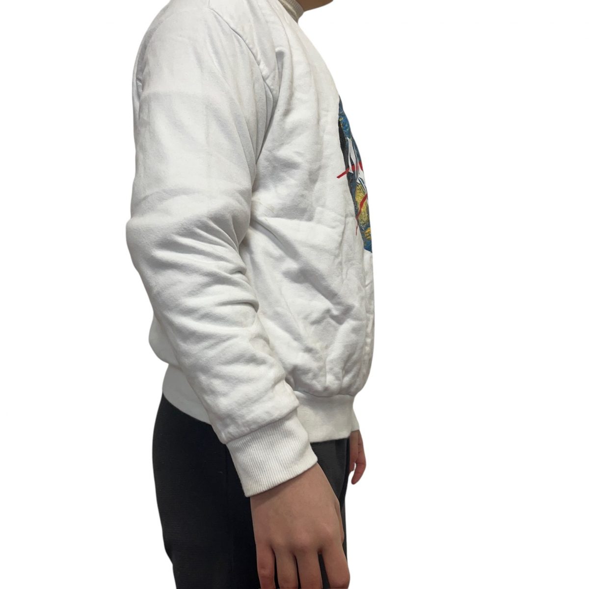 Nasa White Blue Long Sleeved Sweatshirt Mens Size S - Image 3