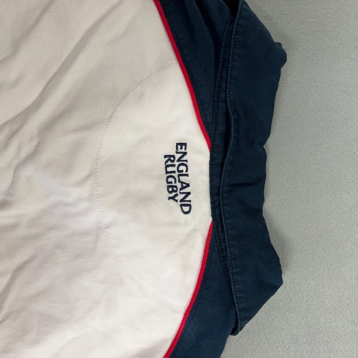 Official England Rugby White Blue Long Sleeved Pullover Sweatshirt Mens Size XL - Image 5