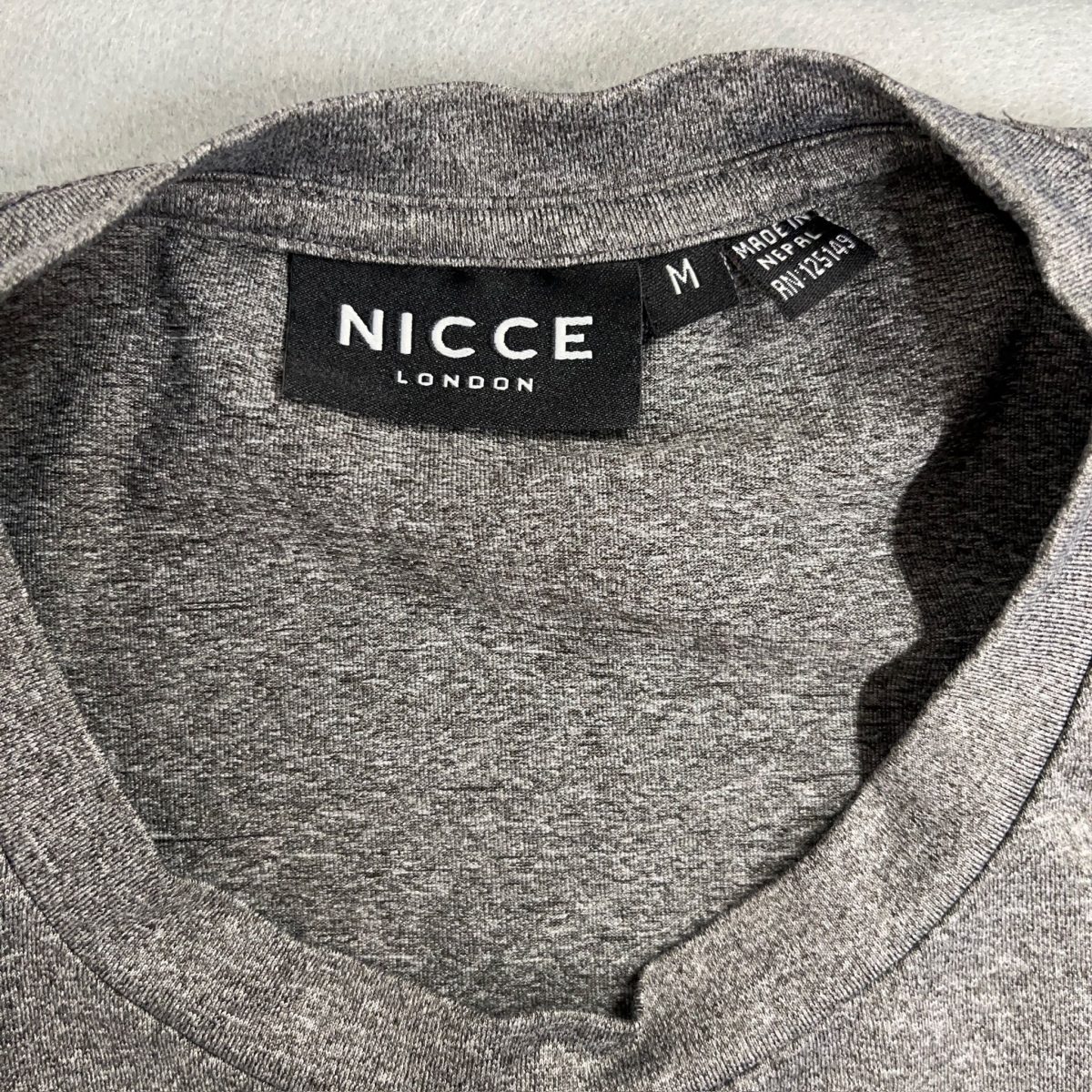 Nicce Grey Short sleeved T-shirt Mens Size L - Image 5