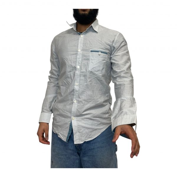 Boss White Long sleeved Shirt Men Size M