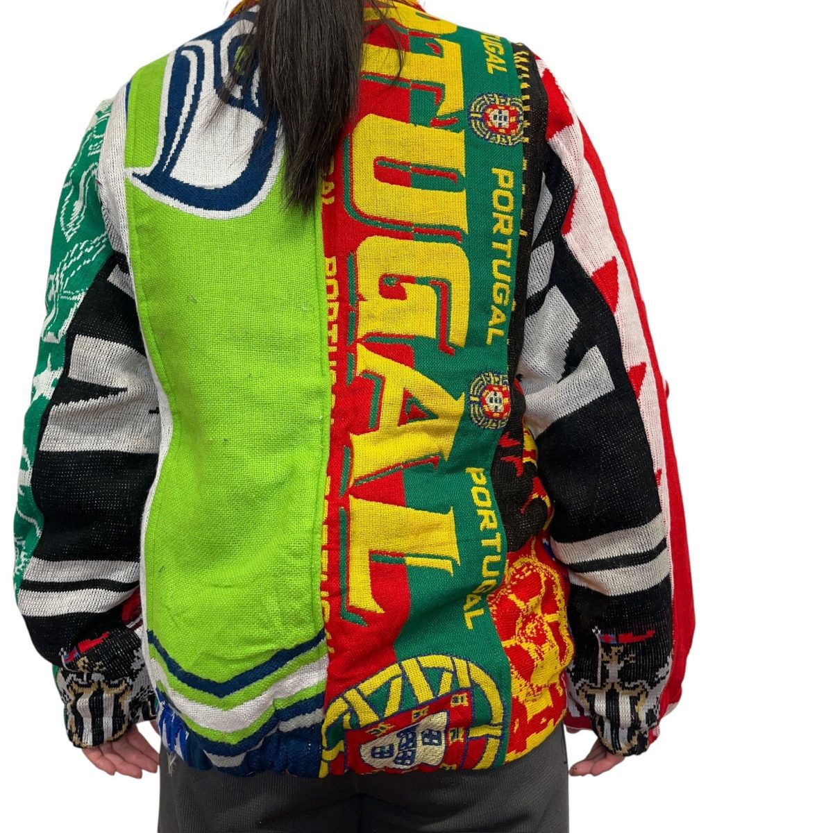 Re-worked Multi Football Scarf Jacket Premier League Champions Size Mens L - Image 4
