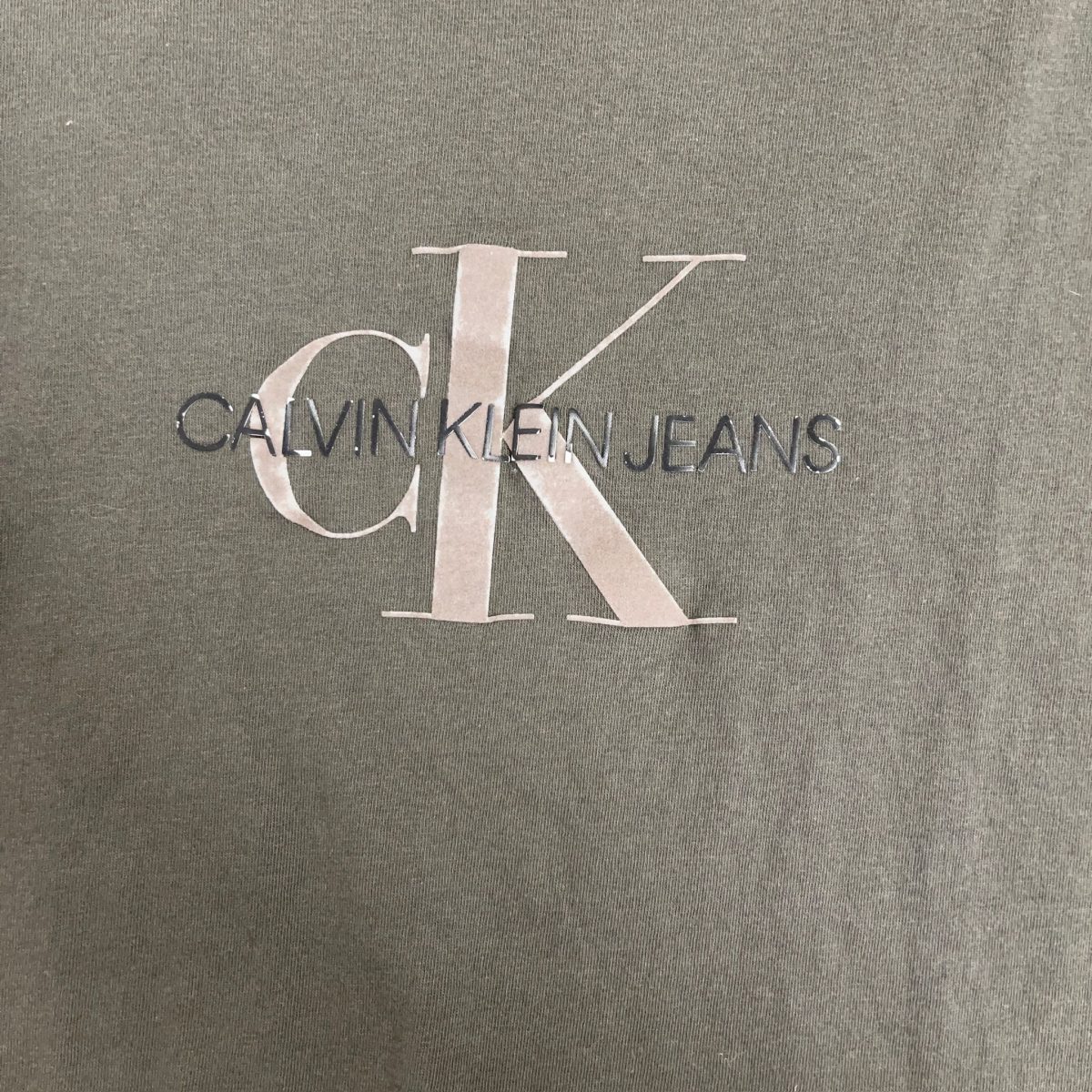 Calvin Klein Grey Short Sleeved T-shirt Men Size XS - Image 6