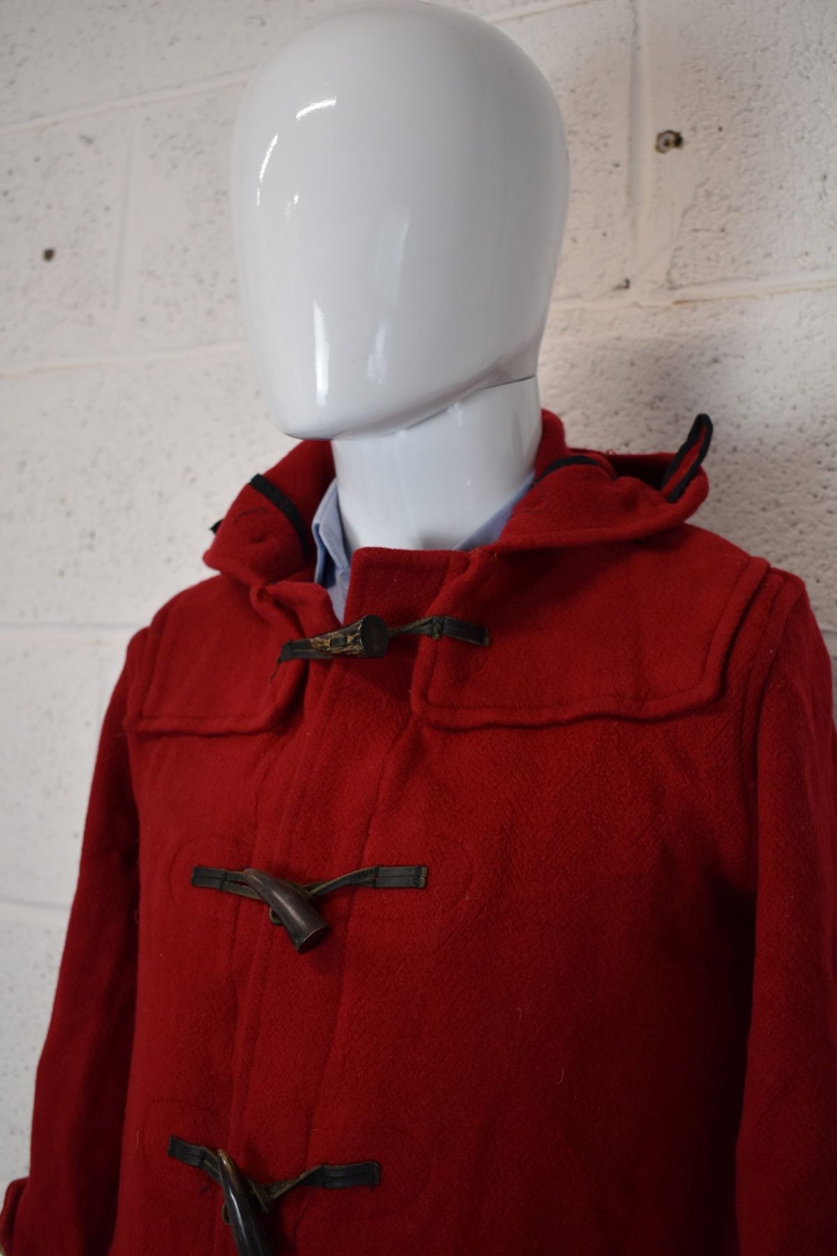 Burberry Red Duffle Coat Merton Wool Size Womens 6 - Image 7