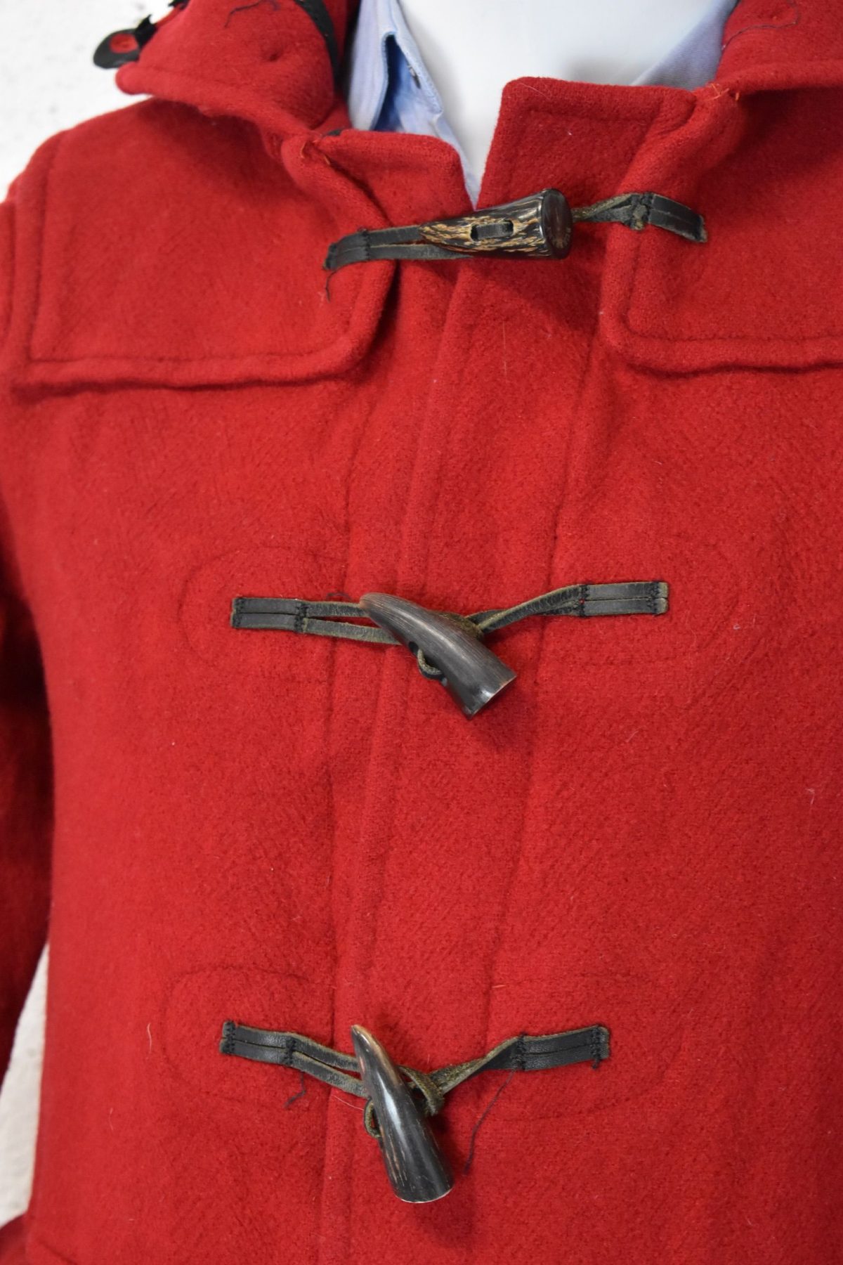 Burberry Red Duffle Coat Merton Wool Size Womens 6 - Image 5